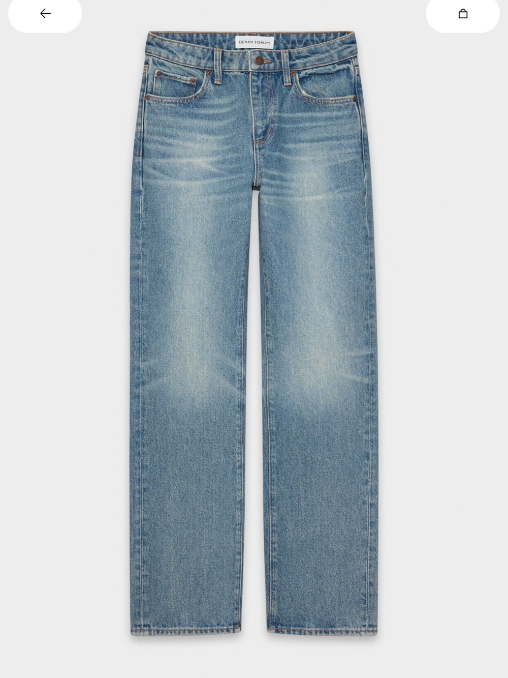 Denim Forum Sharon Classic Mid-Rise Straight Jean